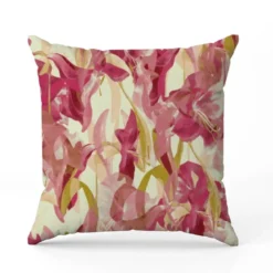 Fleur de lys rose - Fond crème - Création Lili Bambou Design