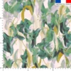 Fleur de lys verte - Fond crème - Création Lili Bambou Design