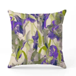 Fleur de lys violette - Fond crème - Création Lili Bambou Design