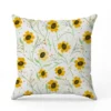 Fleur de printemps jaune - Fond blanc
