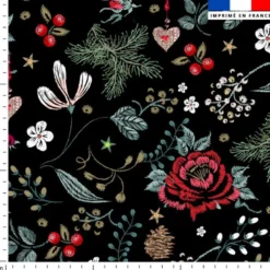 Fleur d'hiver - Fond noir