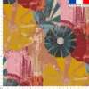 Fleur géométrique - Fond beige