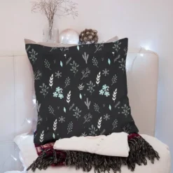 Fleurs d'hiver - Fond noir