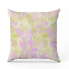 Fleurs Hawaï parme et olive - Fond crème - Création Lili Bambou Design