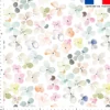 Fleurs printanières couleurs pastel - Fond blanc