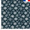 Flocon de neige blanc - Fond bleu foncé