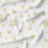 Flocon de neige or - Fond blanc