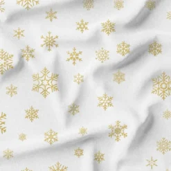 Flocon de neige or - Fond blanc