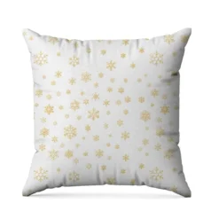 Flocon de neige or - Fond blanc