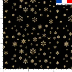 Flocon de neige or - Fond noir