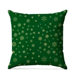 Flocon de neige or - Fond vert
