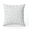 Flocons de neige bleus et gris - Fond blanc