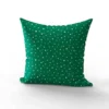 Flocons de pois blanc - Fond vert