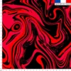 Fluide art rouge - Fond noir