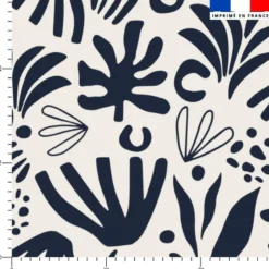 Forme abstraite harmonieuse gris anthracite - Fond grège