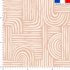 Forme abstraite rétro - Fond beige
