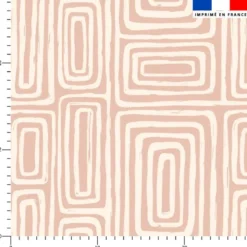 Forme rectangulaire abstraite rétro - Fond beige