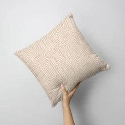 Forme rectangulaire abstraite rétro - Fond beige