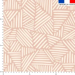 Forme triangle abstraite rétro - Fond beige