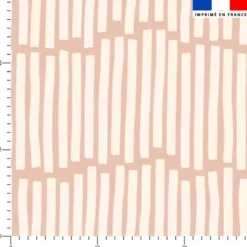 Forme vague abstraite rétro écrue - Fond beige