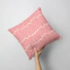 Forme vague abstraite rétro rose - Fond beige