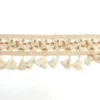 Galon frange en crochet et sequins motif fleur