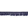Galon à franges 27mm bleu foncé