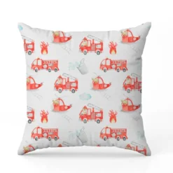 Girafe et crocodile sapeurs pompiers - Fond blanc