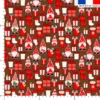 Gnome de Noël et cadeaux - Fond marron