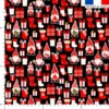 Gnome de Noël et cadeaux - Fond noir