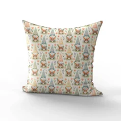 Gnome de Pâques avec panier - Fond écru