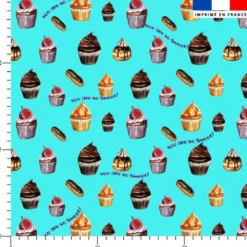 Gourmandises You are so sweet - Fond bleu clair - Création Cat&Colours