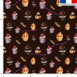 Gourmandises You are so sweet - Fond chocolat - Création Cat&Colours