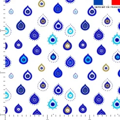 Goutte oeil bleu Grèce - Fond blanc
