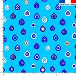 Goutte oeil bleu Grèce - Fond bleu