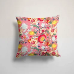 Grande fleur japonaise - Fond rose