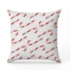 Grand sucre d'orge rouge et blanc - Fond blanc