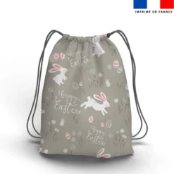 Happy Easter - Fond marron clair