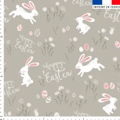 Happy Easter - Fond marron clair