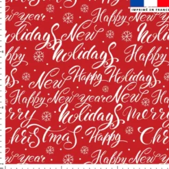 Happy new year - Fond rouge