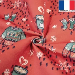 Hiver - Fond corail