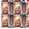 Hérisson de noël - Fond beige