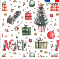Illustration aquarelle noel - Fond blanc