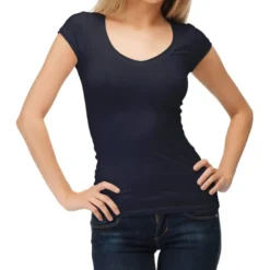 Jersey coton bio bleu marine