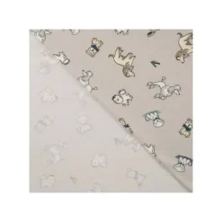 Jersey coton grège imprimé chien