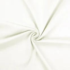 Jersey de coton uni blanc