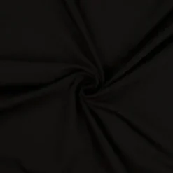 Jersey de coton uni noir