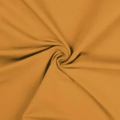 Jersey de coton uni ocre