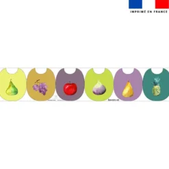 Kit bavoirs en éponge motif fruits d'automne - Création Cat&Colours