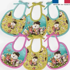 Kit bavoirs en éponge motif mouton et oeufs de Pâques - Création Stillistic